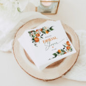 Orangenzitrus-Brautparty Serviette