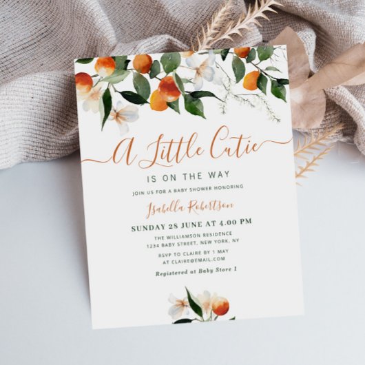 Orangenzitrus kleine Süsse Babydusche