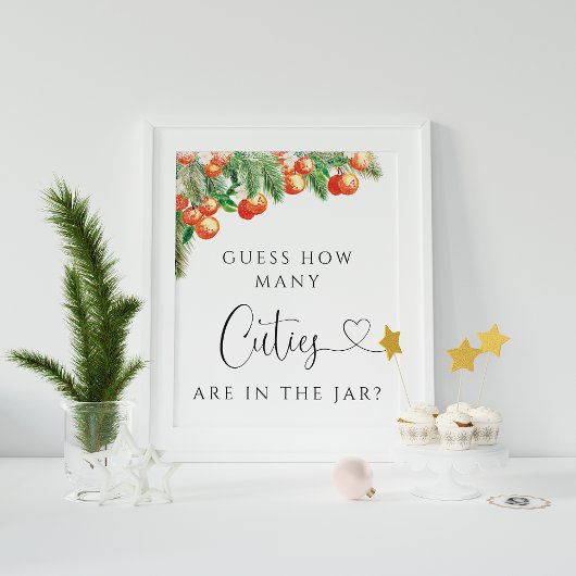 Orangenzitrus schätzen, wie viele Süssen sich im G Poster