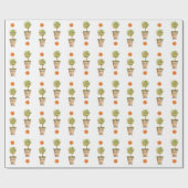 Orangenzitrus topiae geschenkpapier (Flach)