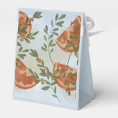 Orangenzitrus und Grünpflanzen Geschenkschachtel (Rückseite)