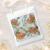 Orangenzitrus und Grünpflanzen Geschenktütchen (Ausgeschnitten)