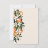 Orangenzitrusgrenerie Kleine Süsse Kinderdusche Dankeskarte (Rückseite)