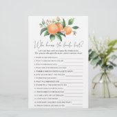 Orangenzweig - Wer kennt das beste Spiel der Braut (Stehend Vorderseite)