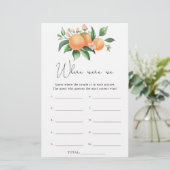 Orangenzweig - Wo waren wir Brautparty (Stehend Vorderseite)