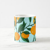 Orangenzweige, Vintager Zitrusdruck. Kaffeetasse (Mittel)