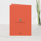Orangepapeln dunkler Hintergrund Benutzerdefiniert Karte (Rückseite)