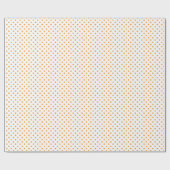 Orangepunkte Geschenkpapier (Flach)
