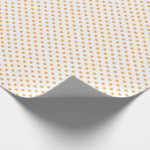 Orangepunkte Geschenkpapier (Ecke)