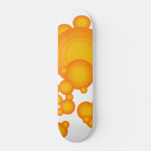 Oranger 70er stylt Kreise wie Blasen