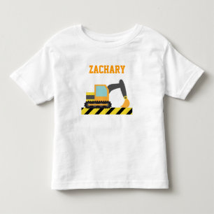 Oranger Bagger, Baustellenfahrzeug, Für Kinder Kleinkind T-shirt