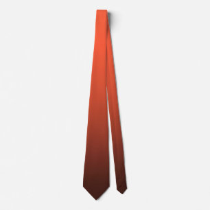 Oranger bis brauner Farbverlauf Schlips Warm Elega Krawatte