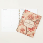 Oranger Blumenkalender-Planer-Studentennotizbuch  Planer (Anzeige)