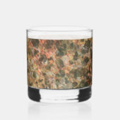 Oranger Brauner Marmorglas Whiskyglas (Rückseite)