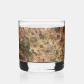 Oranger Brauner Marmorglas Whiskyglas (Links)
