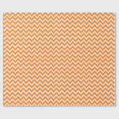 Oranger Chevron Geschenkpapier (Flach)