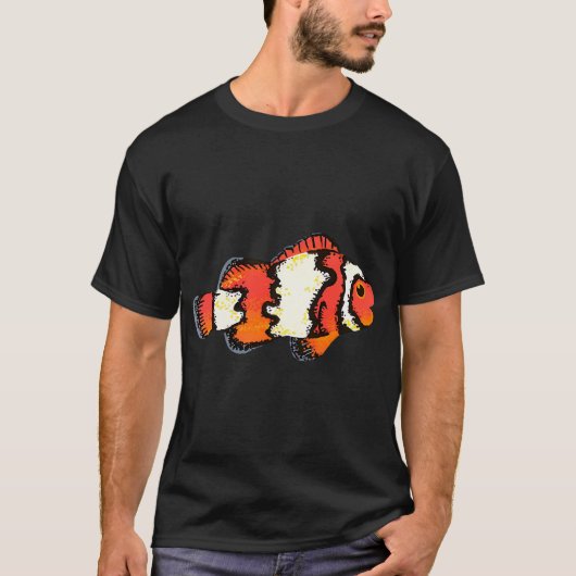 Oranger Clownfisch T-Shirt (Vorderseite)