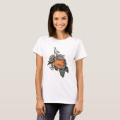 Oranger Croco T-Shirt (Vorne ganz)