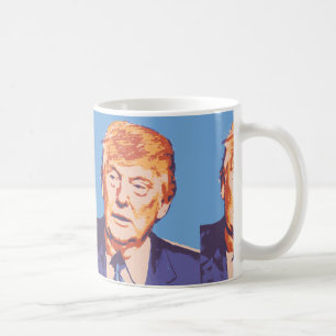 oranger Donald Trump Kaffeetasse