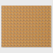 Oranger Edelstein Geschenkpapier (Flach)