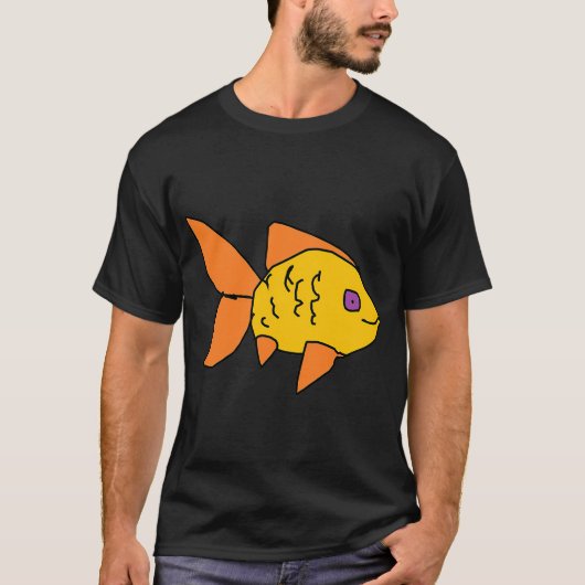 oranger Fisch T-Shirt (Vorderseite)