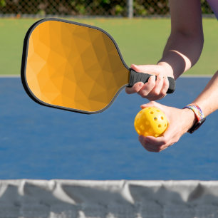 Oranger geometrischer Maschenverlauf mit Farbverla Pickleball Schläger