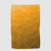 Oranger geometrischer Mesh-Verlaufs Pattern Golfhandtuch (Vorderseite)