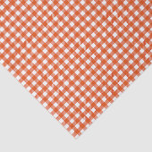 Oranger Gingham-Karo-Kontrollkästchen Seidenpapier (Ausschnitt)