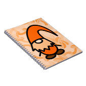 Oranger Gnom Notizblock (Rechte Seite)