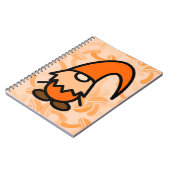 Oranger Gnom Notizblock (Linke Seite)