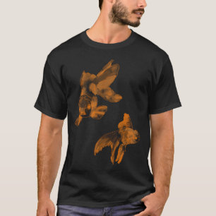 Oranger Goldfisch Zeichnung T-Shirt