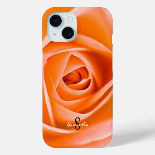 Oranger Handyhülle für Rose Case-Mate iPhone Hülle (Rückseite)