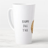 Oranger Herbst Heu Kürbis Milchtasse (Linke Ecke)