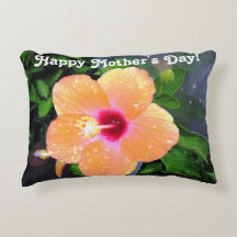 Oranger Hibiskus Frohen Muttertag