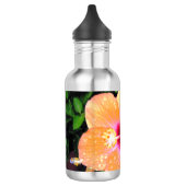Oranger Hibiskus Frohen Muttertag Edelstahlflasche (Links)