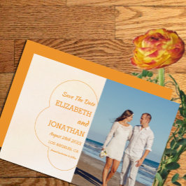 Oranger Hochzeitssonnenuntergang Save The Date