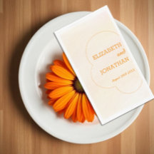 Oranger Hochzeitssonnenuntergang