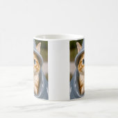 Oranger Katzenzauberer Kaffeetasse (Mittel)