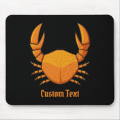 Oranger Krebs Mousepad (Vorne)
