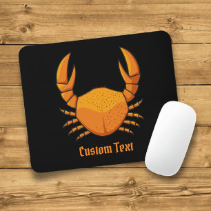 Oranger Krebs Mousepad
