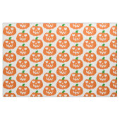 oranger Kürbis-Herz-Jack-o-Lantern Halloween Stoff (Fat Quarter (45,7 x 55,9 cm))