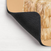Oranger Kürbis Heu Mousepad (Ecke)