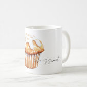 Oranger Kürbismuffin Kaffeetasse (VorderseiteRechts)