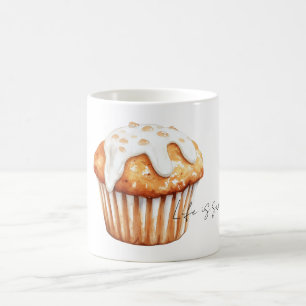 Oranger Kürbismuffin Kaffeetasse