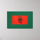 Oranger Mond Landschaft Leinwanddruck (Vorderseite)