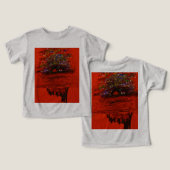 Oranger Mondlandschaft (Design Vorderseite & Rückseite)