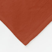 Oranger Mondlandschaft Fleecedecke (Ecke)