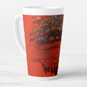 Oranger Mondlandschaft Milchtasse (Linke Ecke)