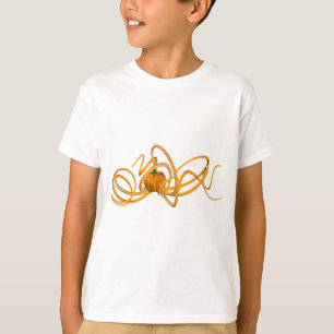 Oranger Oktopus T-Shirt