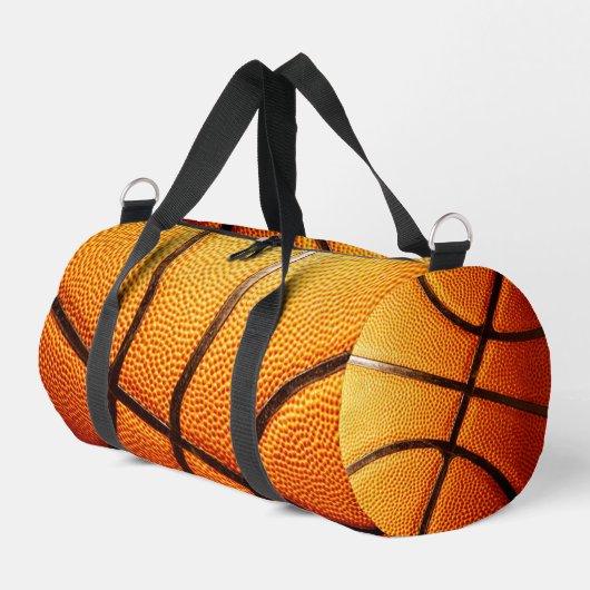 Oranger Pickeliger Basketball, Duffle Bag (Linke Seite)